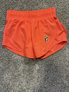 Buc-ees Shorts Girls Youth Small Orange Drawstring - Picture 1 of 8