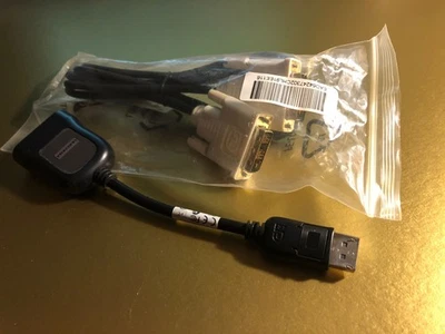 DVI Monitorkabel DVI-D Anschlusskabel Monitor + Adapter auf Display Port - Bild 1 von 4