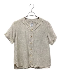 VISVIM DUGOUT SHIRT S/S WOOL/LINEN Size: 3 Beige 115105011029 Men - Picture 1 of 10