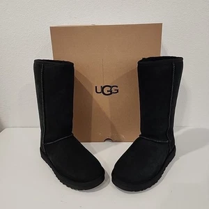 UGG Classic Tall II Damenstiefel Größe 6 schwarz australisches Lammfell Wildleder neu im Karton - Bild 1 von 7