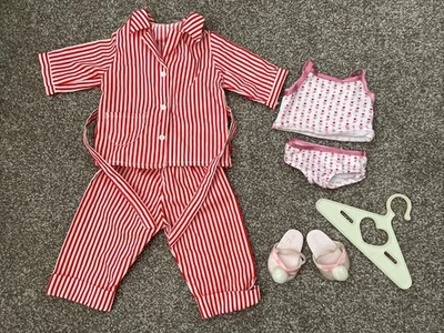 Pijama a Rayas American Girl Molly Rojo/Blanco Retired Pleasant Co + Extras Foto 1 de 4