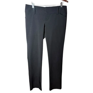 VIntage Alice + Olivia Black Low Rise Pants Size 12 Career Dress Y2K Stretch - Picture 1 of 8