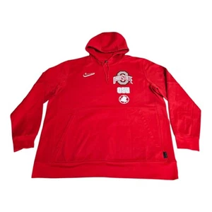 Nike Ohio State Buckeyes Hoodie Sweatshirt On-Field Sz XXL Embroidered Dri-fit - Picture 1 of 7