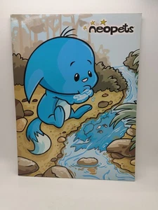 Neopets 3 Ring Binder Folder Blue Kacheek - Picture 1 of 4