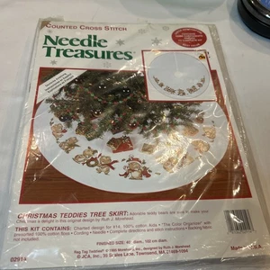 Needle Treasures Weihnachten Kreuzstich Baum Rock Kit "Christmas Teddies" NEU - Bild 1 von 3