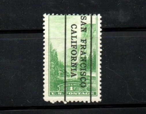 San Francisco, CA precancel - down - on National Park 1 cent - Image 1 of 1