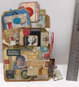 Junk Journal Add-Ons Handarbeit Etiketten Karte Umschlag Datei Klemmbrett Ephemera Set 7 - Bild 1 von 23