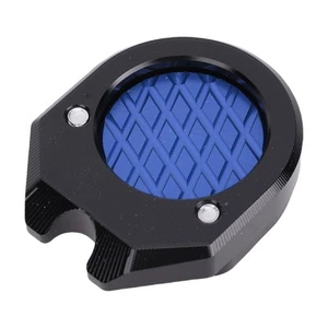 Blue Motorcycle Side Stand Extension Plate Aluminium Alloy Strong Support - Zdjęcie 1 z 12