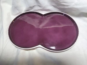 BLOCK CHROMATICS Lavender purple Double Plate Serving Platter mid century modern - Picture 1 of 4