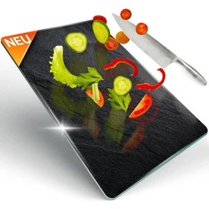 Decovetro Schneidebrett Glas |40x30cm | Glass Cutting Board | Leicht zu reinigen - Bild 1 von 7