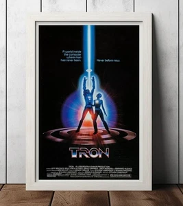 Tron 1982 Classic Vintage Movie Poster - Film Fan Collectibles - Retro Movie Pos - Picture 1 of 6