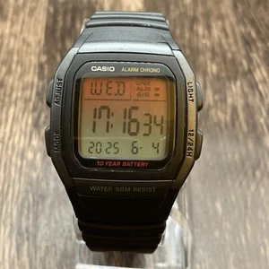 Casio Men's W96H-1BV Classic Sport Modded Screen Digital Black Watch - Picture 1 of 9