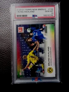 2020/21 Topps Now Bundesliga Incredible Scissor Kick #134 Erling Haaland PSA 10  - Bild 1 von 8