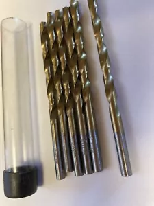 3/16" Titanium Drill Bits, HSS Metal Jobber Length Twist Drill Bits, 135° Split - Picture 1 of 1