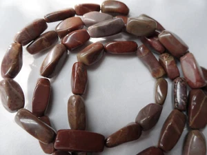 10 1/2" Str Natural Oregon Opal Twisted Oval 10.5-14mm Long Stone Beads A274 DNG - Picture 1 of 3