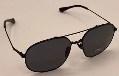 Óculos de sol masculino aviador preto Prada polarizado SPR51Y 1AB5Z1 58mm - Imagem 1 de 4