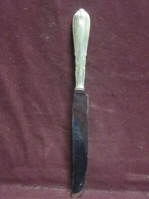 Стерлинговый серебряный нож Concord 1937 КРЕСТОНОСЕЦ ФРАНЦУЗСКИЙ НОЖ 8 3/4 дюйма без монограммы - Изображение 1 из 3