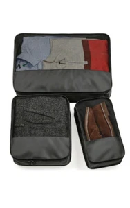 ESCAPE PACKING CUBE TRAVEL SET BUSINESS SCHOOL TRAVEL HOLIDAY HGBG459BTC - Picture 1 of 1