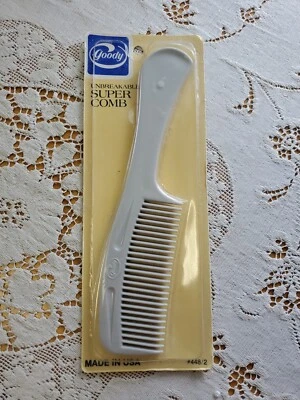 Súper peine Goody Unbreakable 1982 vintage #448/2 nuevo hecho en EE. UU. 01107 Foto 1 de 4