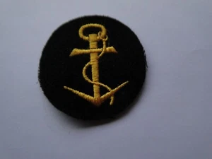 Aufnäher der Deutschen Kriegsmarine   Artikel 01   ca  5cm  für die blaue  Bluse - Picture 1 of 1