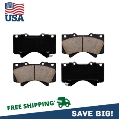 Pastillas de freno delanteras de cerámica para Toyota Tundra Sequoia Land Cruiser LX570 2008-2021 Foto 1 de 4