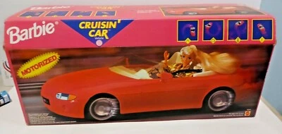 Vehículo BARBIE CRUISIN' CAR con techo convertible diseño PORSCHE BOXSTER EN CAJA Foto 1 de 3
