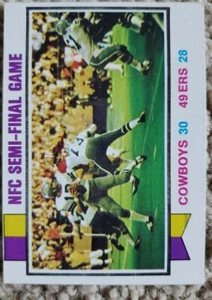 1973 TOPPS FOOTBALL #133 NFC SEMI-FINAL GAME - Picture 1 of 2