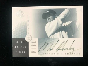 2001 Upper Deck SP Authentic Mark Hensby Auto Sign Of The Times #MH Golf Card  - Picture 1 of 2