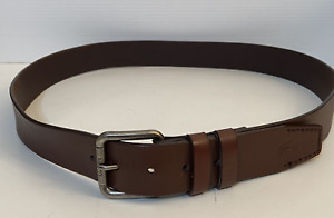 Lacoste Men’s Brown Wide Leather Belt, Size 40