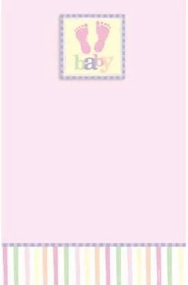 Baby Feet Footprints Shower Party Printable Invitation Kit w/Envelopes 2 COLORS - Image 1 of 1