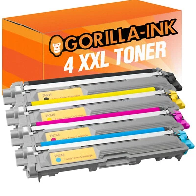 GORILLA-INK 4 Toner für Brother TN-241 TN-245 DCP-9015 CDW DCP-9020 CDW HL-3140 CW XXL
