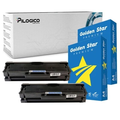 2 TONER MLT-D101S PER SAMSUNG ML-2165W SCX-3405FW SCX-3400F ML-2160 + 2 RISME - Immagine 1 di 4