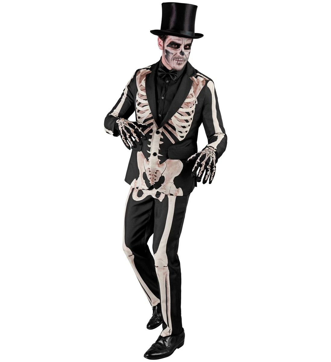 Disfraz De Esqueleto Segunda Piel Para Hombre – Mono Completo Elástico Con Apertura Trasera – Ideal Para Halloween, Carnaval Y Fiestas De Disfraces