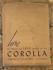 1945 University of Alabama Corolla yearbook w dust jacket some ghosting water