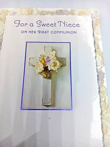 First Communion Niece Greeting Card w/Envelope - Picture 1 of 1