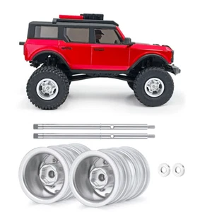 1 par de llantas traseras de aleación de metal CVD para 1/24 SCX24 Deadbolt Gladiator - Imagen 1 de 12