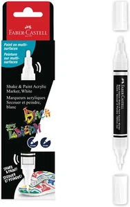 Faber Castell Black Edition Shake and Paint Acrylic Marker-White-Box of 1 (65-28 - Picture 1 of 7