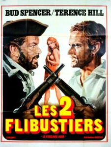 Cartel francés Terence Hill Bud Spencer BLACKIE EL PIRATA 1971 47x63 C - Imagen 1 de 1