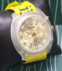Amazing Diesel Tumbler Silver Dial Quartz Nylon Band Analog Men's Wrist Watch