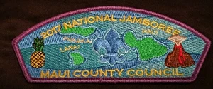 MAUI COUNTY COUNCIL HAWAII BSA MALUHIA OA LODGE 554 2017 JAMBOREE PINEAPPLE CSP  - Picture 1 of 2