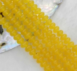 4x6mm Natural Yellow Topaz Rondelle Gemstone Loose Beads 15" Strand PL172 - Picture 1 of 2