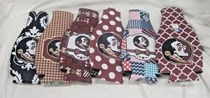 FLORIDA STATE NOLES LOT OF 6 BOTTLE ZIPPER KOOLER DEAL TWO SIDED NEOPRENE NEW - Picture 1 of 2