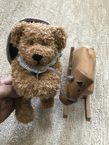 1997 Vintage TEDDY BEAR Cowboy On Rocking Horse with box TENDER TEDDIES Transfar - Picture 1 of 12