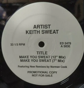 Keith Sweat - MAKE YOU SWEAT- 12" - 1990 - Near Mint Vinyl - PROMO - Picture 1 of 2