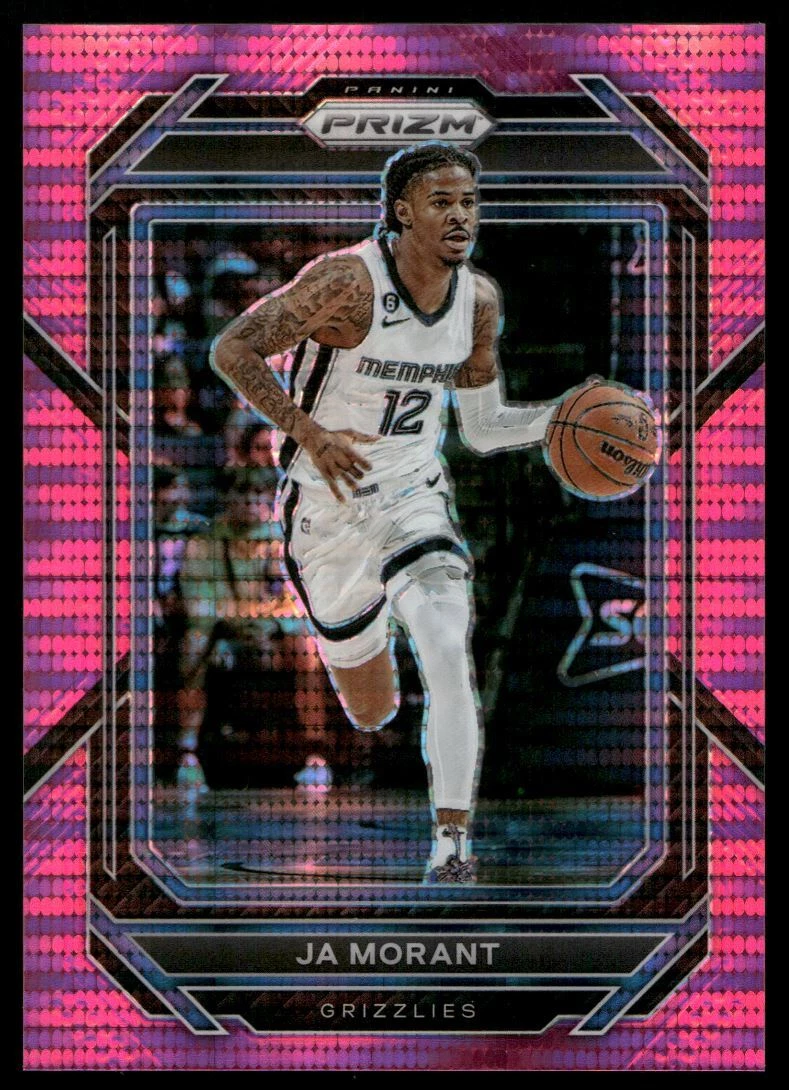2022-23 Panini Prizm Pink Pulsar #200 Ja Morant Memphis Grizzlies 28/42 SP