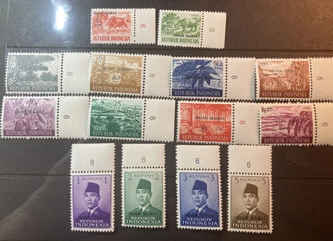 INDONESIA-West Irian #20-33  Cplt. set, Issued 1962-63 VFMNH Cat. Value $7.40 Cover
