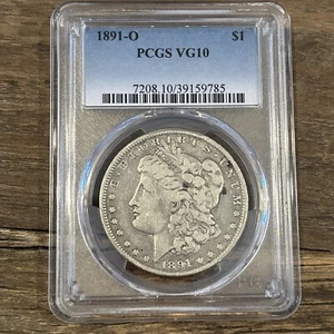 1891-O Morgan Silver Dollar PCGC VG10 - Picture 1 of 5