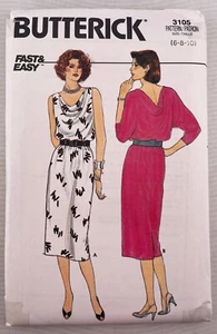Butterick 3105 Misses Dress Size 6 8 10 Uncut - Picture 1 of 3