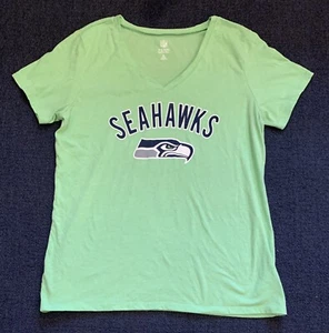 Camisa NFL Seattle Seahawks para mujer talla L verde manga corta - Imagen 1 de 4