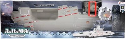 TOI-TOYS ToiToys Army Flugzeugträger Militär inkl. Flugzeuge Aircraft Carrier Military